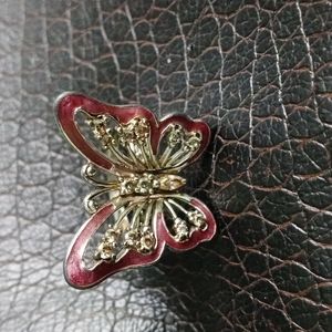 Butterfly fashion enamel ring